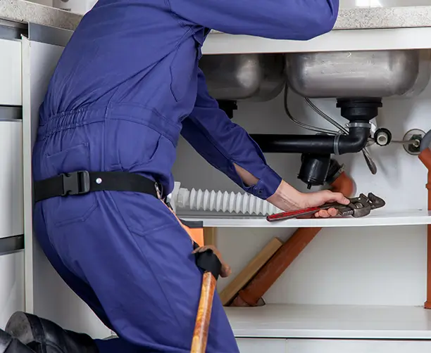 Plumber Fixing Pipes